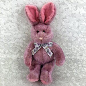 Mary Meyer Vintage 1998 Pink Rabbit Plush 12” Retired Collectible Easter Bunny